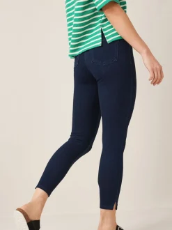 Délavage bleu - Leggings courts en jersey