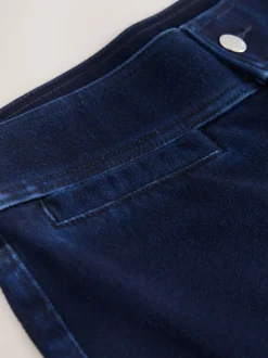 Délavage bleu - Leggings évasés en jersey de denim