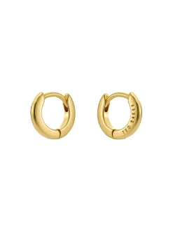 Dorée - Ted Baker - Boucles d'oreilles avec logo Tone Crisete