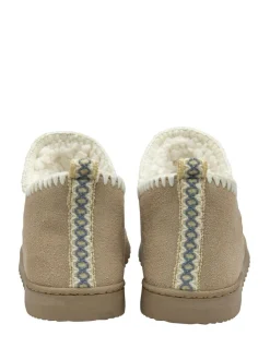Dunlop Chaussons bottines en faux daim Whipstitch