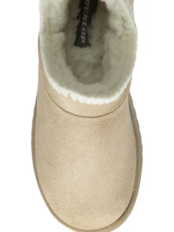 Dunlop Chaussons bottines en faux daim Whipstitch