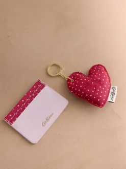 Ensemble cadeau Cath Kidston porte-monnaie et porte-clés