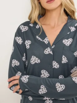 Ensemble pyjama Long Tall Sally doux au toucher Animal cœur