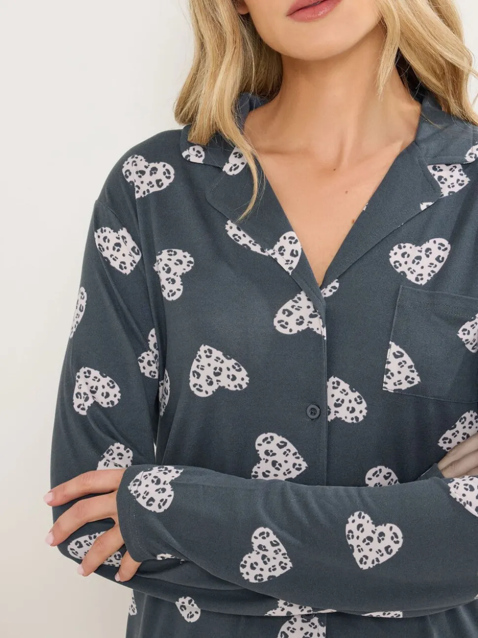 Ensemble pyjama Long Tall Sally doux au toucher Animal cœur
