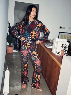 Ensemble pyjama Never Fully Dressed en coton évasé