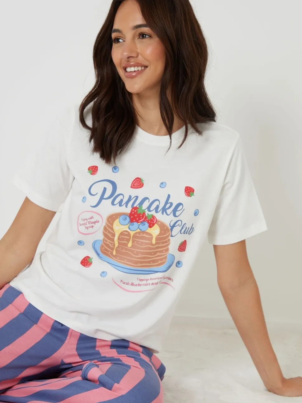Ensemble pyjama Threadbare à manches courtes imprimé graphique