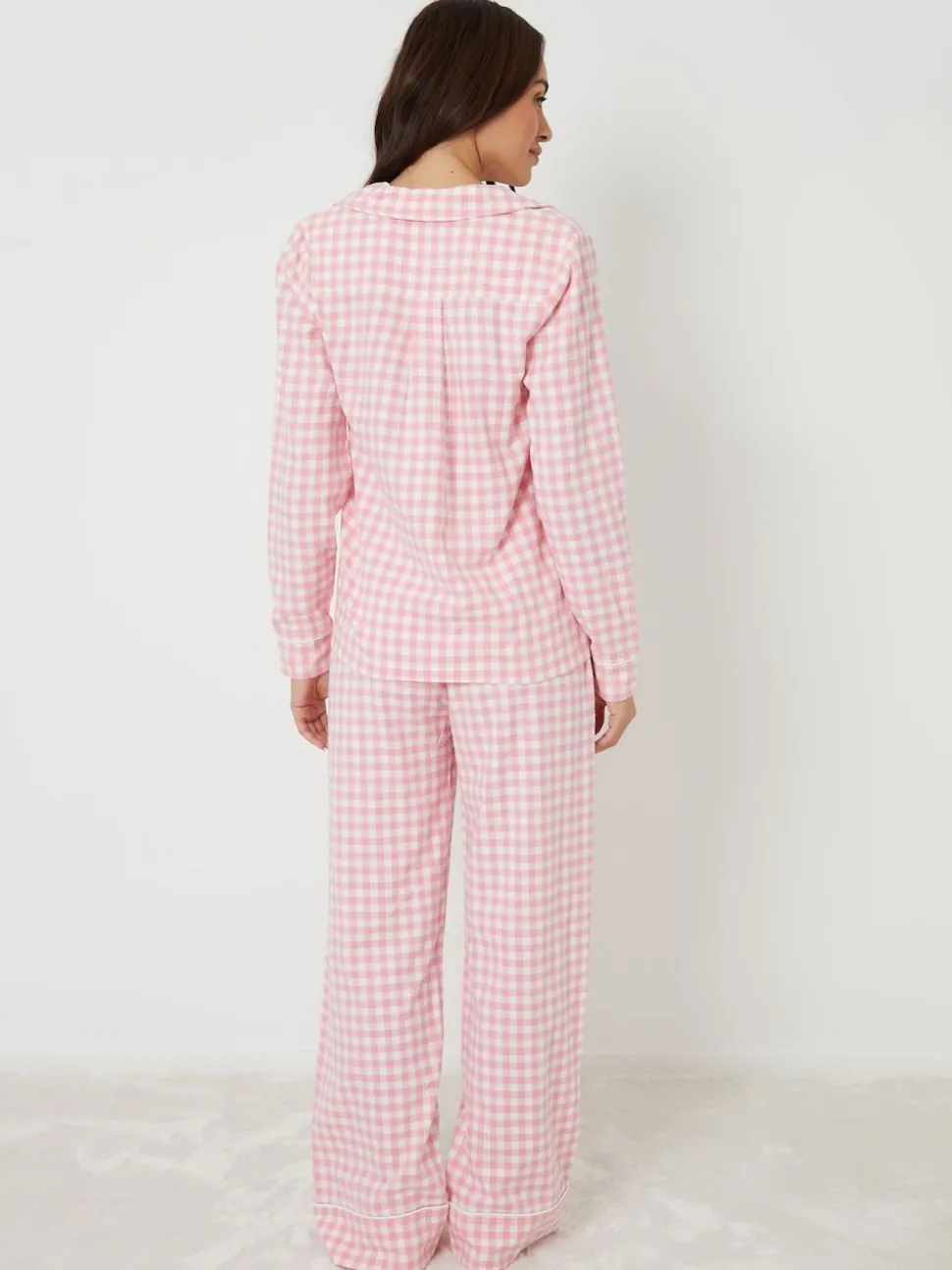 Ensemble pyjama Threadbare à carreaux et manches longues