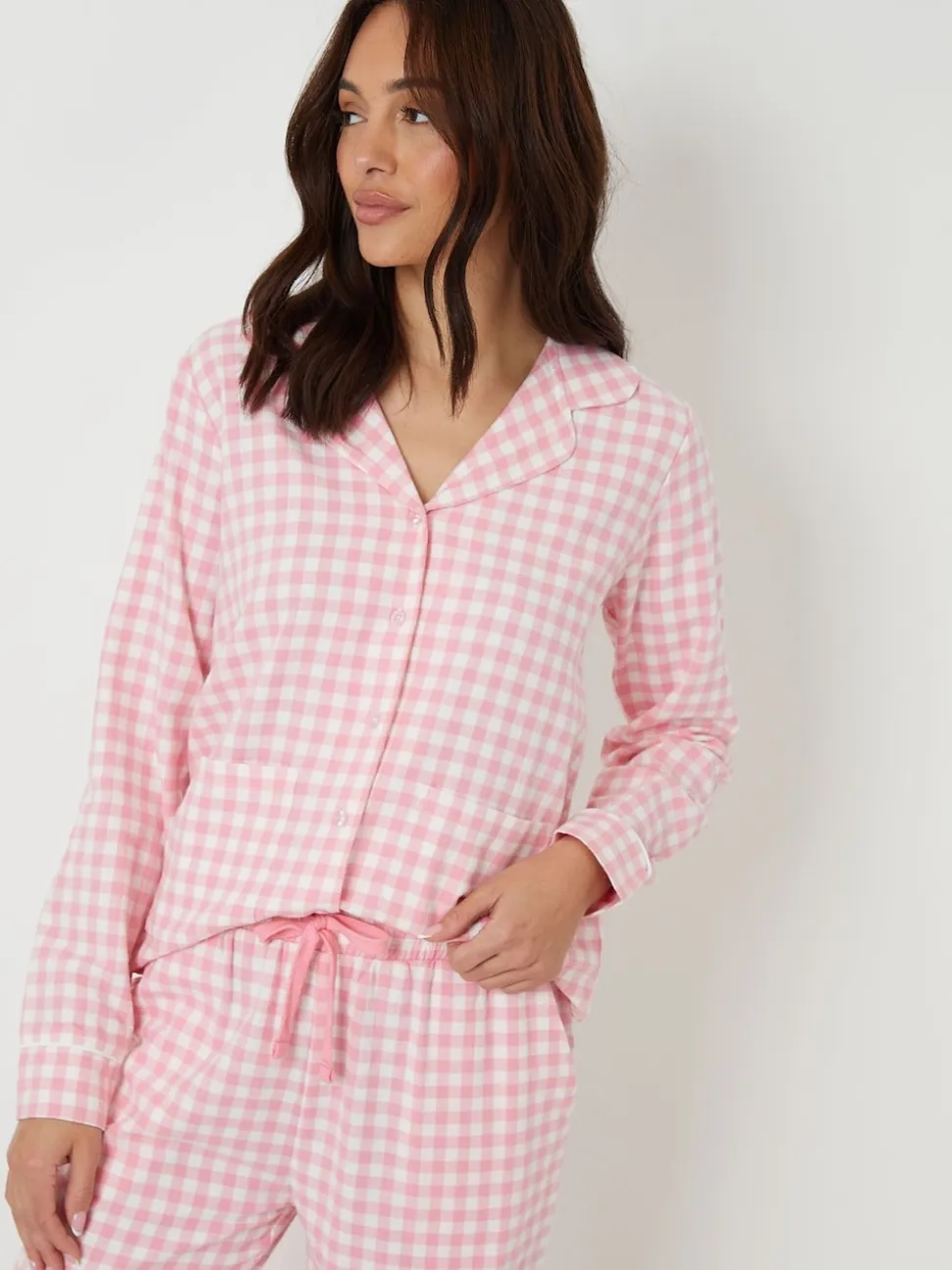 Ensemble pyjama Threadbare à carreaux et manches longues