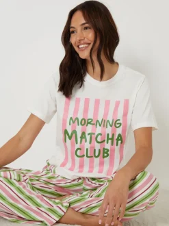 Ensemble pyjama Threadbare à manches courtes imprimé graphique