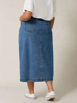 Evans boutonné Denim Jupes