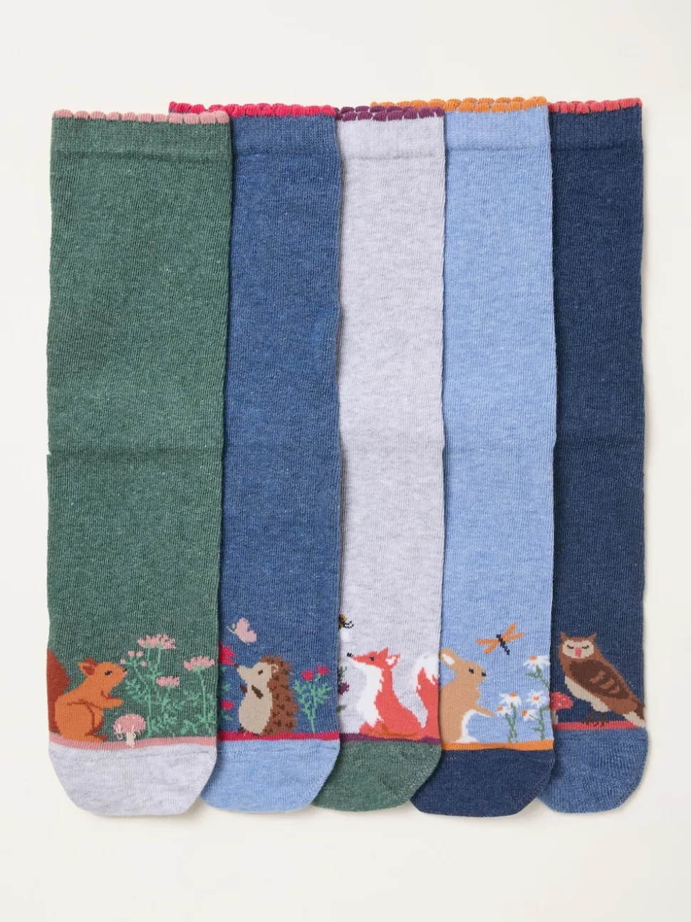 FatFace 5 paires de chaussettes Woodland