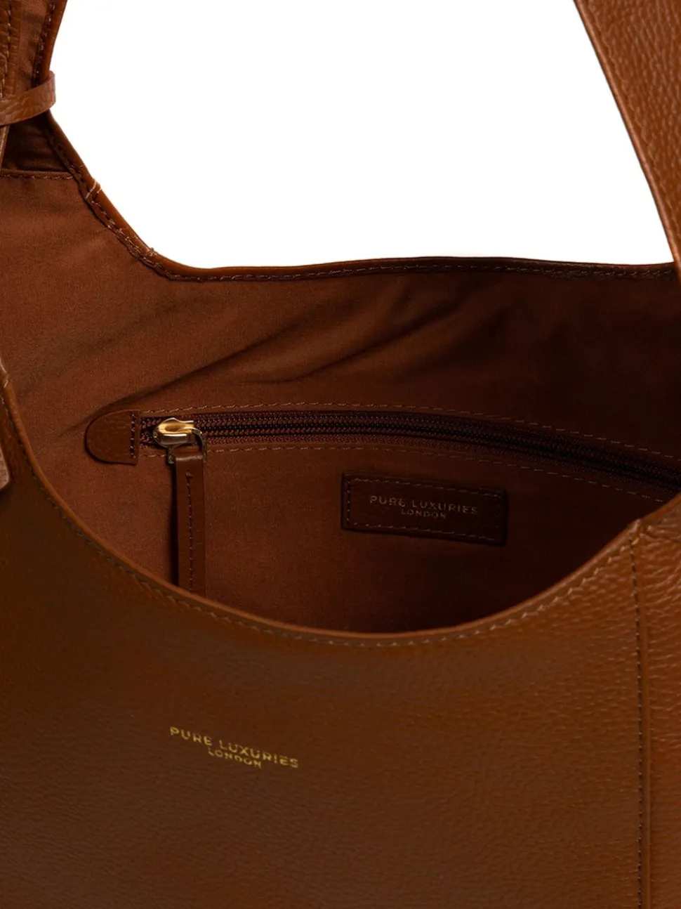 Fauve majoritaire - Sac à bandoulière Pure Luxuries London Nina en cuir