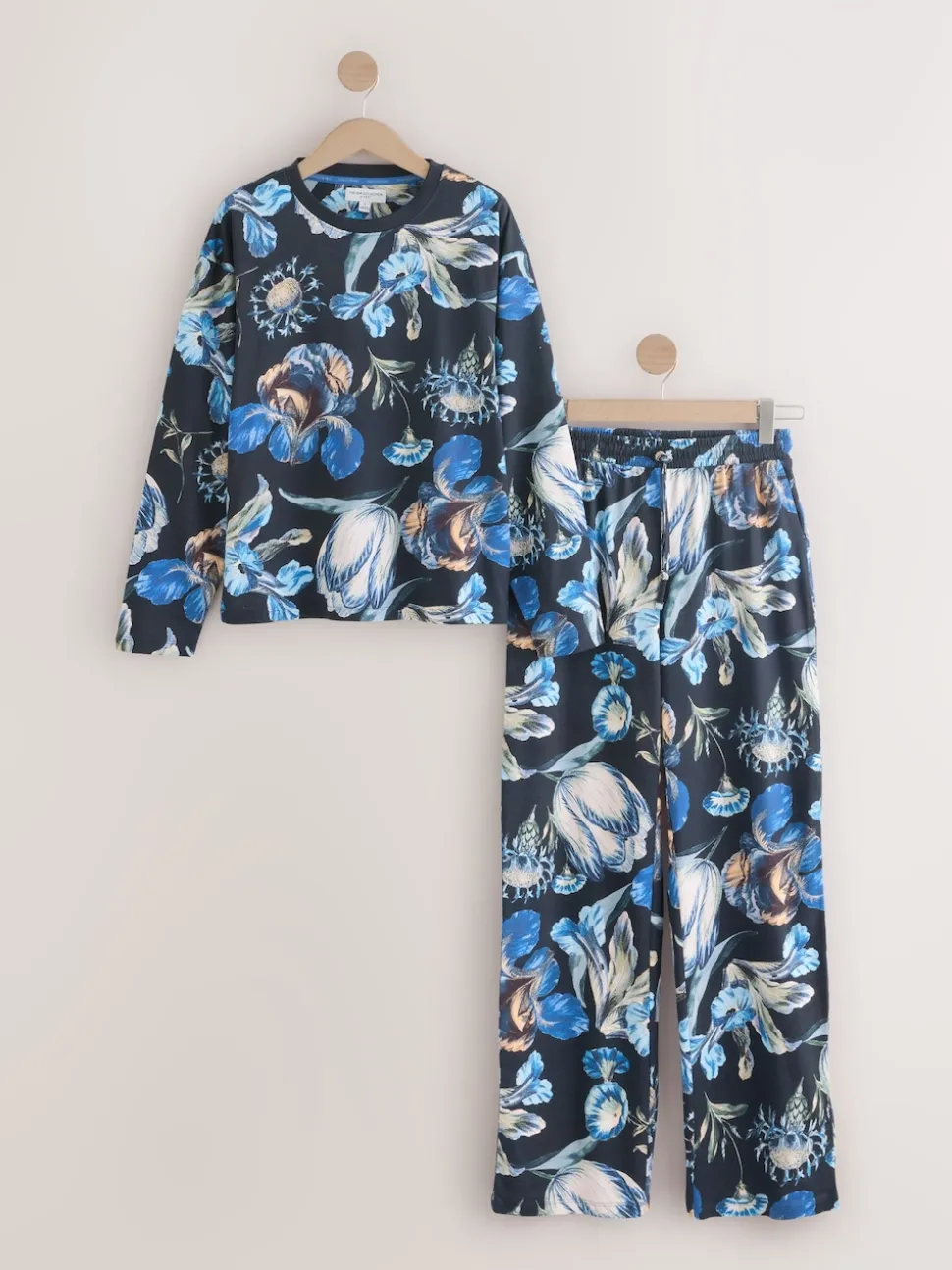 Floral bleu - Pyjama Kew Collection à manches longues
