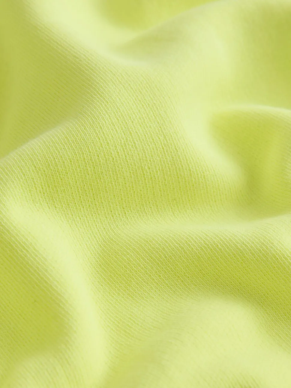 Fluo Lime - Sweat-shirt délavé à col rond