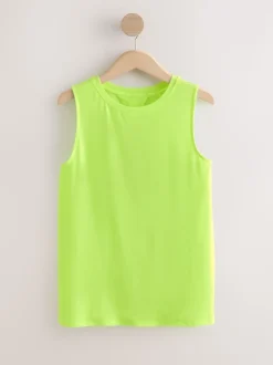 Fluro Vert - Débardeur Active léger à dos ouvert