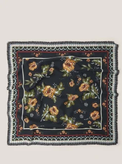 Foulard Monsoon Rosalie carré à imprimé fleuri