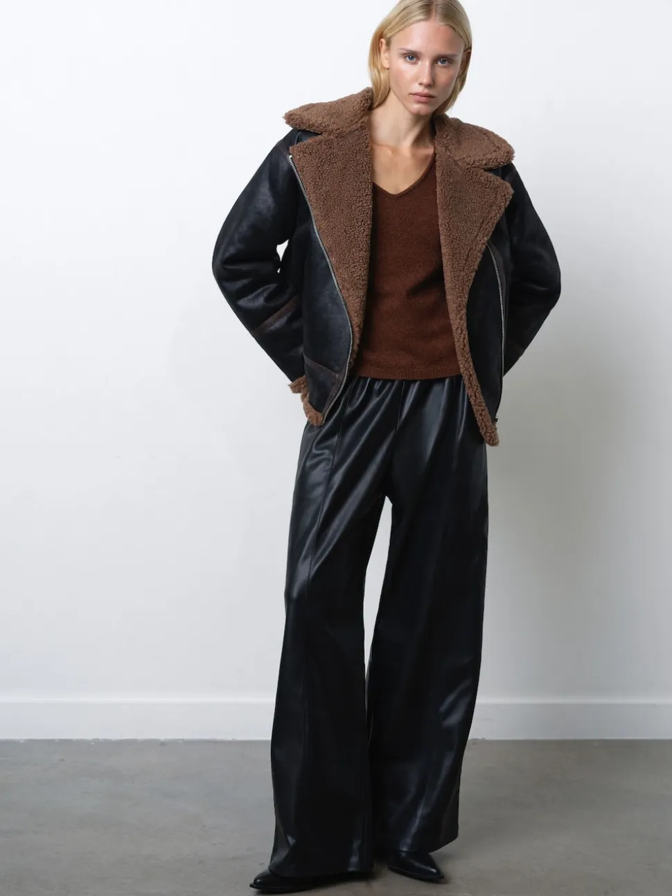 French Connection Veste zippée en suédette
