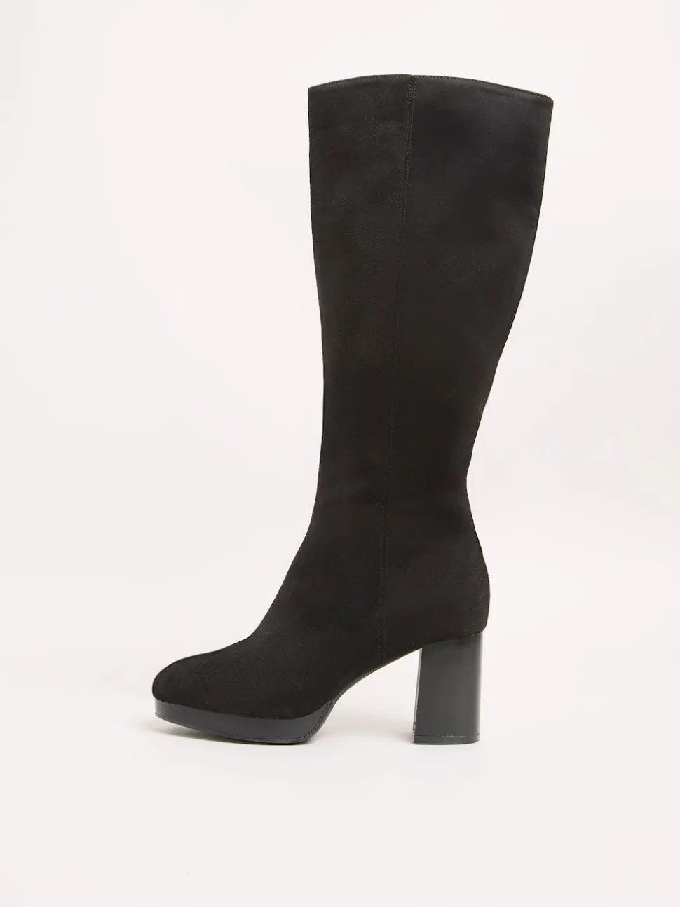 Friends Like These Bottes longues en faux daim à talon bloc et plateforme