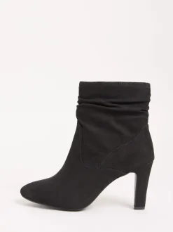 Friends Like These bottines en faux daim froncé à talon moyen