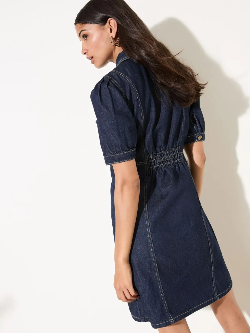 Friends Like These robe courte Denim à coutures
