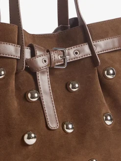 Friends Like These sac cabas clouté en Faux daim
