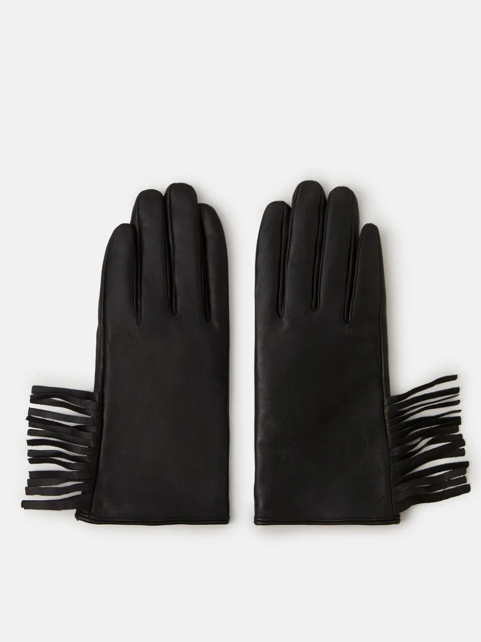 Gants Accessorize en cuir à franges