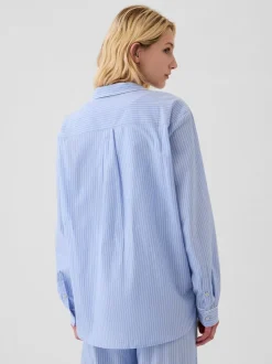 Gap 100% Cotton Poplin Pyjama Top