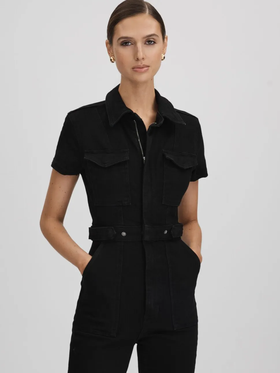Good American combinaison en jean Good American