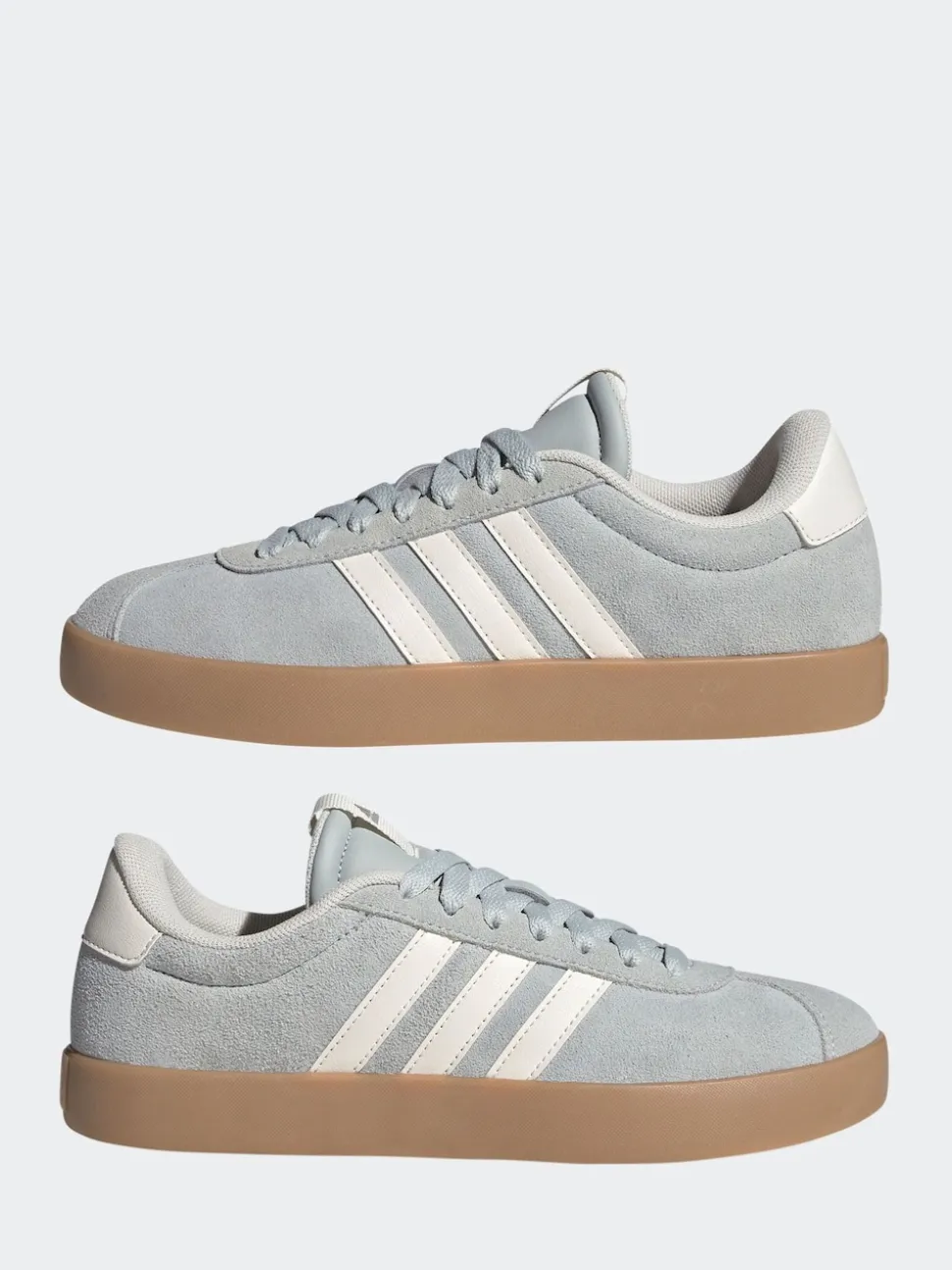 Gris - Adidas VL Court 3.0 Formateurs