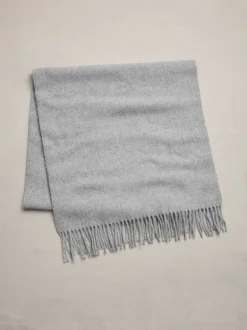 Gris - Écharpe N. Premium Made in Italy à poids moyen