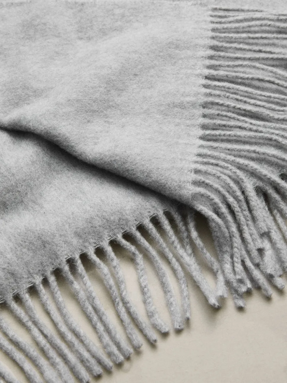 Gris - Écharpe N. Premium Made in Italy à poids moyen