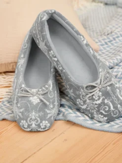 Gris - Chaussons de ballet Laura Ashley