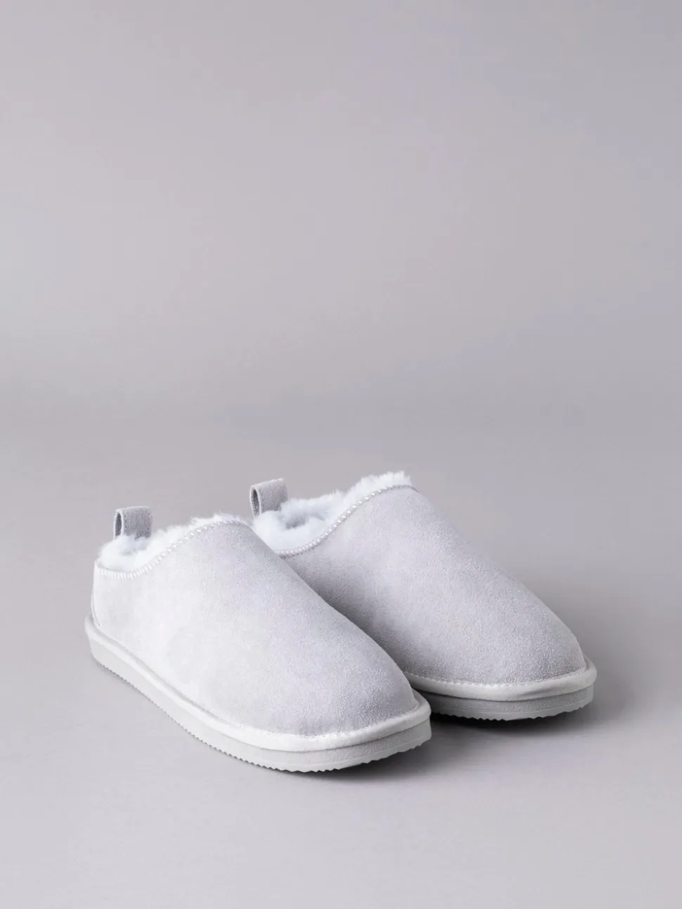 Gris - Chaussons d’hiver Lakeland Leather Sabot en peau de mouton pour femme