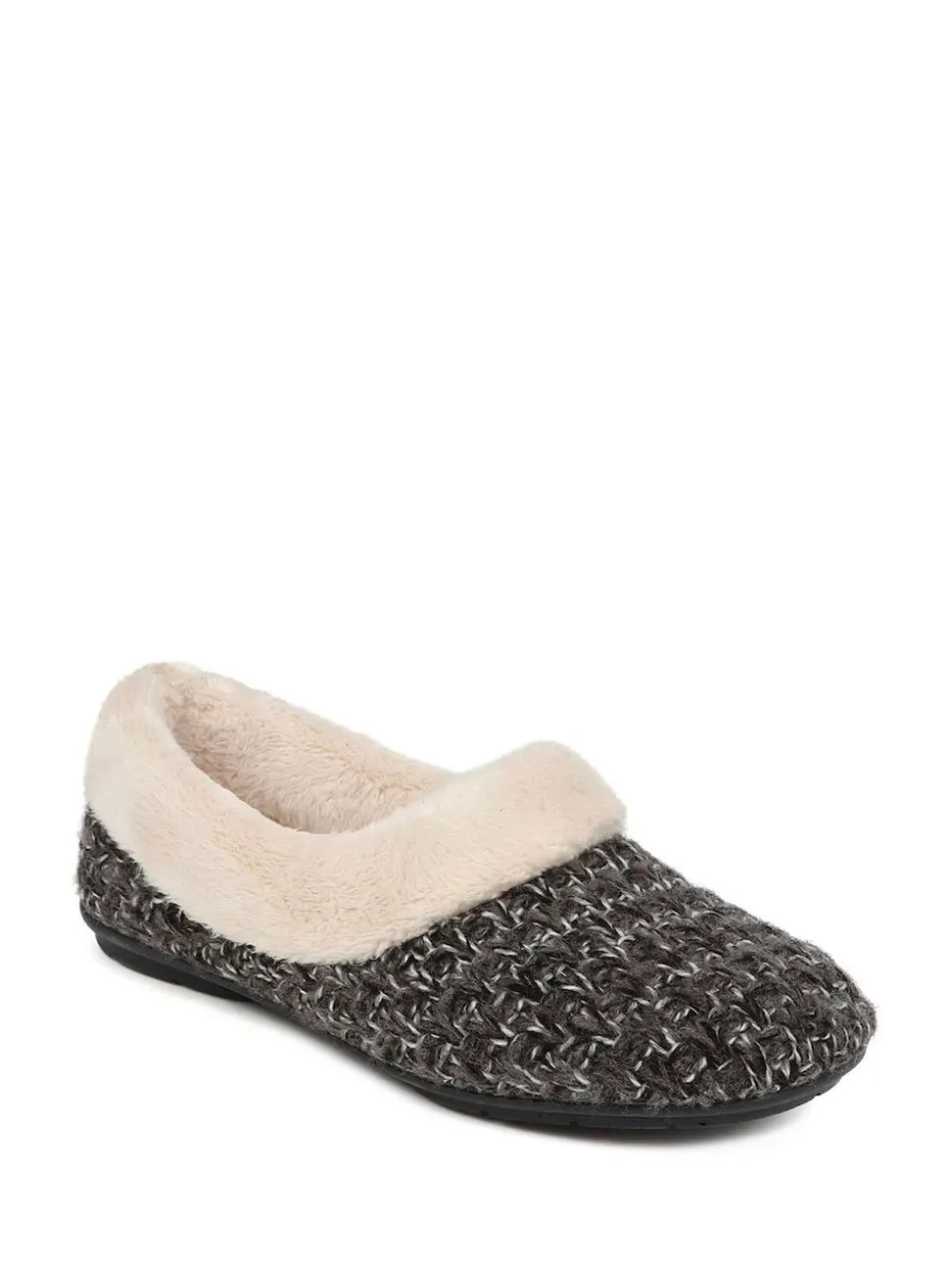 Gris - Chaussons Jones Bootmaker doublés de fausse fourrure