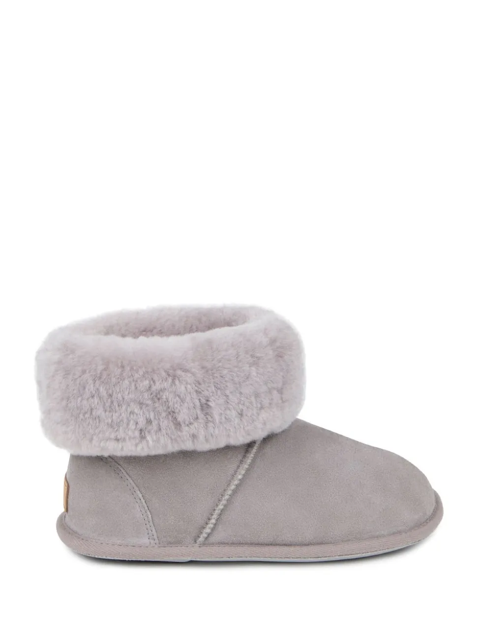 Gris - Chaussons Just Sheepskin Albery en peau de mouton pour femme