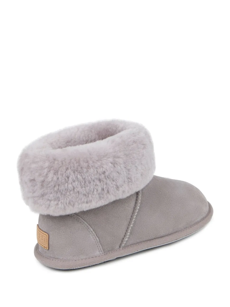 Gris - Chaussons Just Sheepskin Albery en peau de mouton pour femme