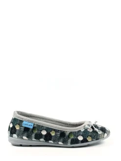 Gris - Chaussons style ballerine Lunar pour femme