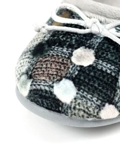 Gris - Chaussons style ballerine Lunar pour femme