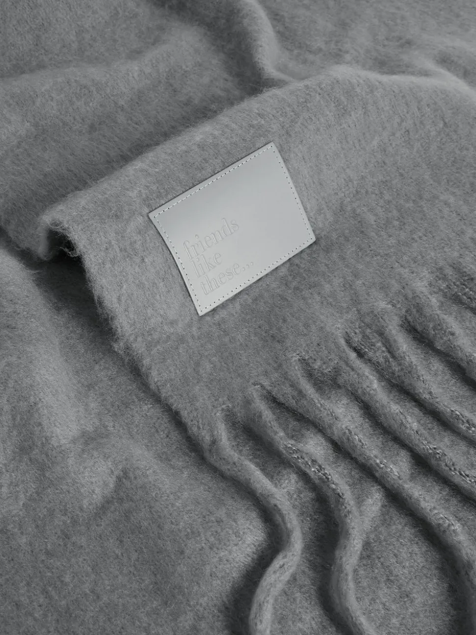 Gris - Friends Like These écharpe couverture brossée confortable