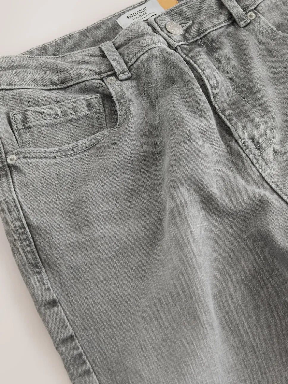 Gris - Jean bootcut authentique Milieu