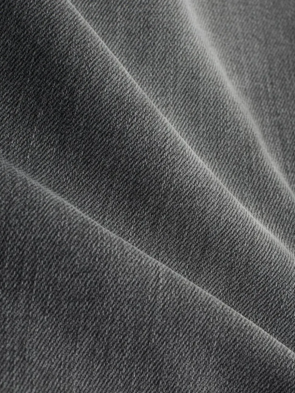Gris - Jean évasé extensible à taille haute