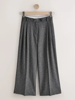 Gris - Jupe-culotte mouchetée