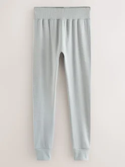 Gris - Leggings doux thermique au toucher