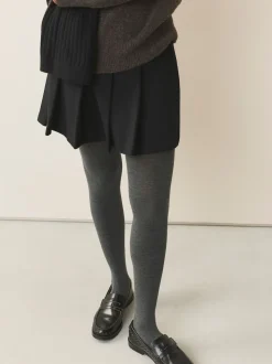 Gris - Lot de 2 collants en maille à poignée chaude