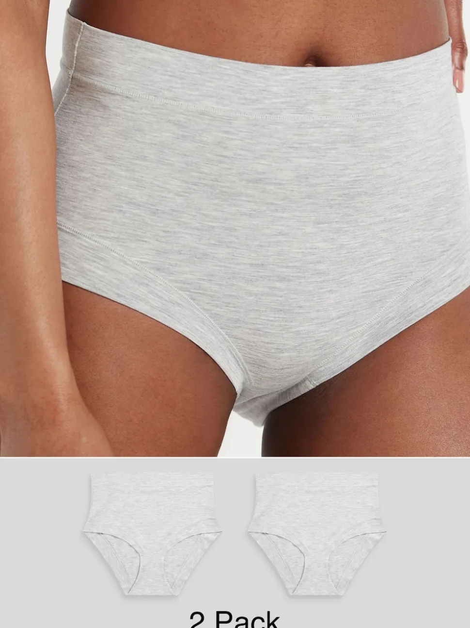 Gris - Lot de 2 culottes Ultimate Comfort