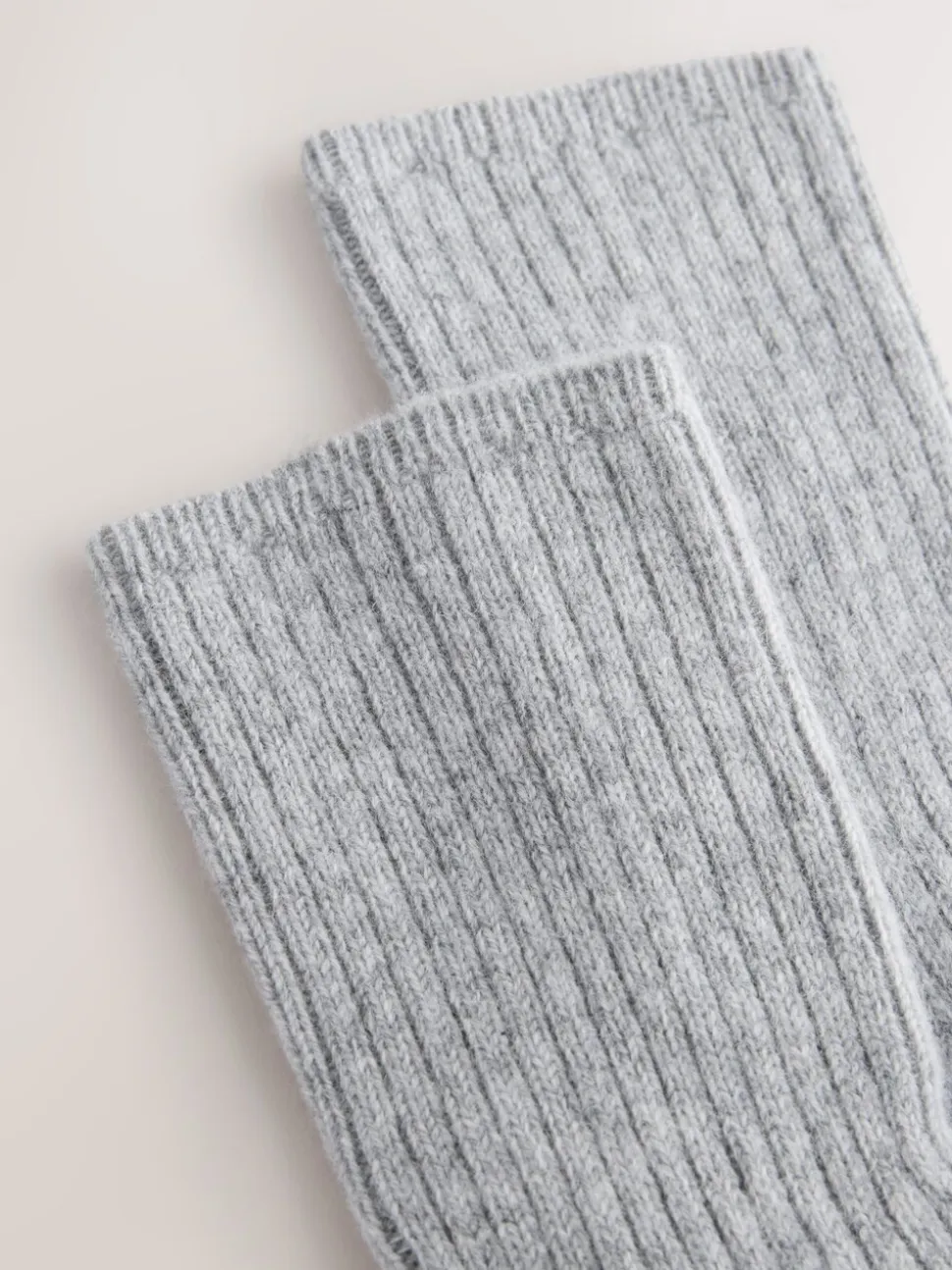 Gris - Lot de 1 paires de chaussettes N. Premium en cachemire à maintien thermique