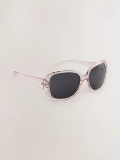 Gris - Lunettes de soleil Bling Wrap