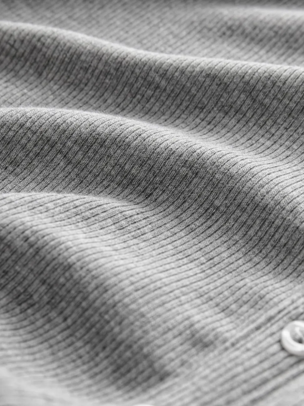 Gris - Manches longues côtelées Henleys Corps