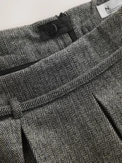 Gris - Mini-jupe kilt en laine