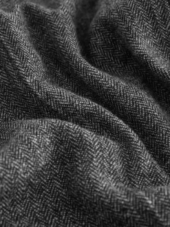 Gris - N. Premium Pantalons Plissé Jambe large en laine